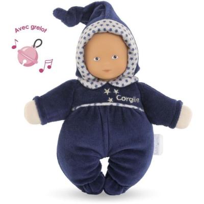Mon Doudou Corolle Babidoux Marine Reves d'Etoiles - 20cm - Idéal dès la Naissance