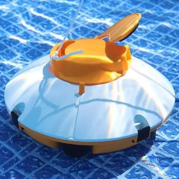 Robot de piscine - Bestway - Frisbee - Autonome - nettoyage fond plat - 5x3m max - Orange