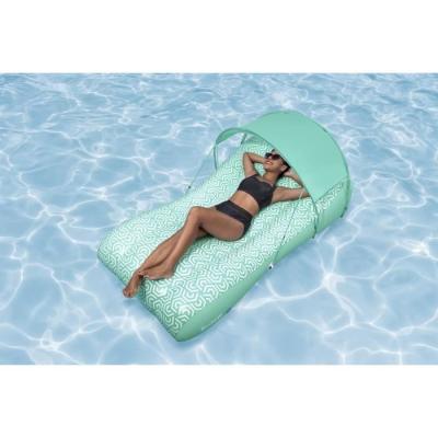 Matelas gonflable de piscine BESTWAY avec auvent - Confort et détente
