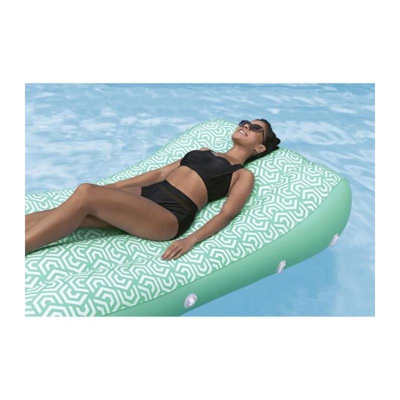 Matelas gonflable de piscine BESTWAY avec auvent - Confort et détente