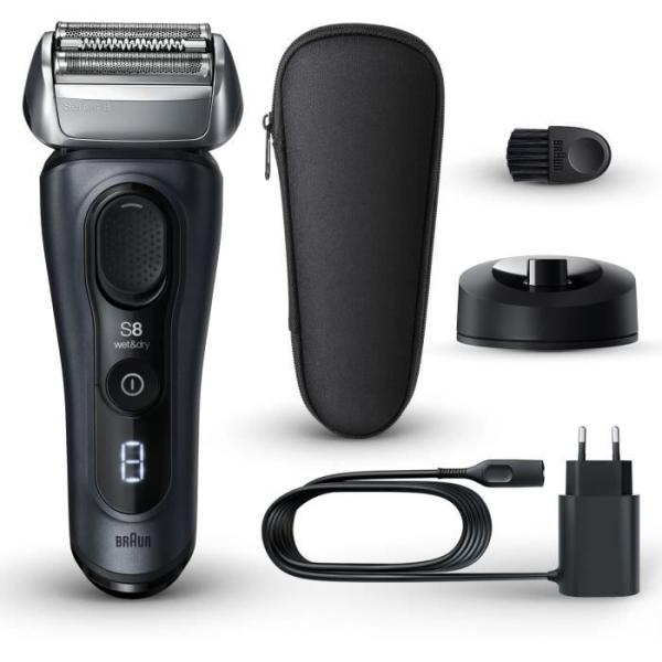 Rasoir - BRAUN - SERIES 8 8513s - 4 éléments rasage - Wet&Dry - 60 min - Noir
