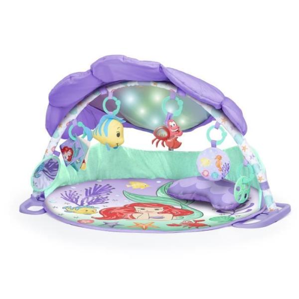DISNEY BABY Tapis de sol éveil bébé évolutif - Ariel - Arche, jouets sensoriels et musicaux, guirlande lumineuse, miroir, co