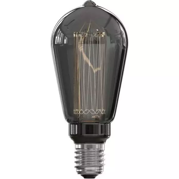 Ampoule LED E27 - CALEX - GLASSFIBER RUSTIC ST64 - 3,5 W - 40 lm - 2000 K - Intensité variable - Titanium