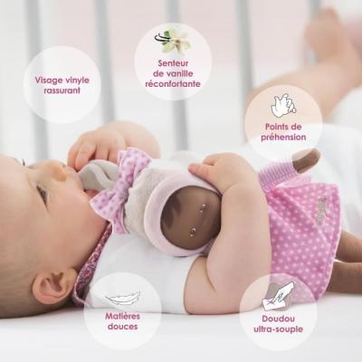 Doudou COROLLE Miss Rose - Poupon 25 cm - À partir de la naissance