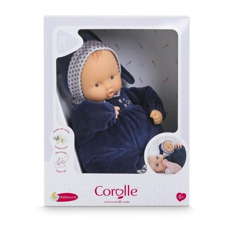 Poupon Doudou Corolle Babipouce Marine - Etoiles - 28 cm