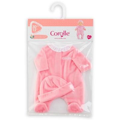 Pyjama Rose et Bonnet pour Poupon 30cm - COROLLE - 18 mois+