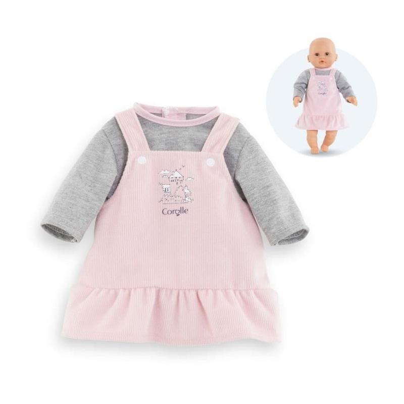 Ensemble Robe et T-Shirt Bords de Loire pour Poupon 30cm