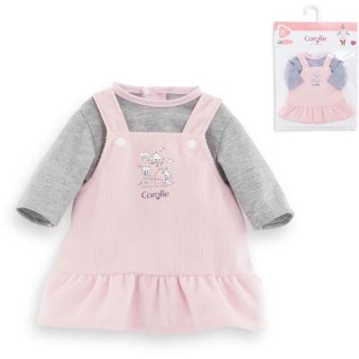 Ensemble Robe et T-Shirt Bords de Loire - COROLLE - Pour Poupon 36cm