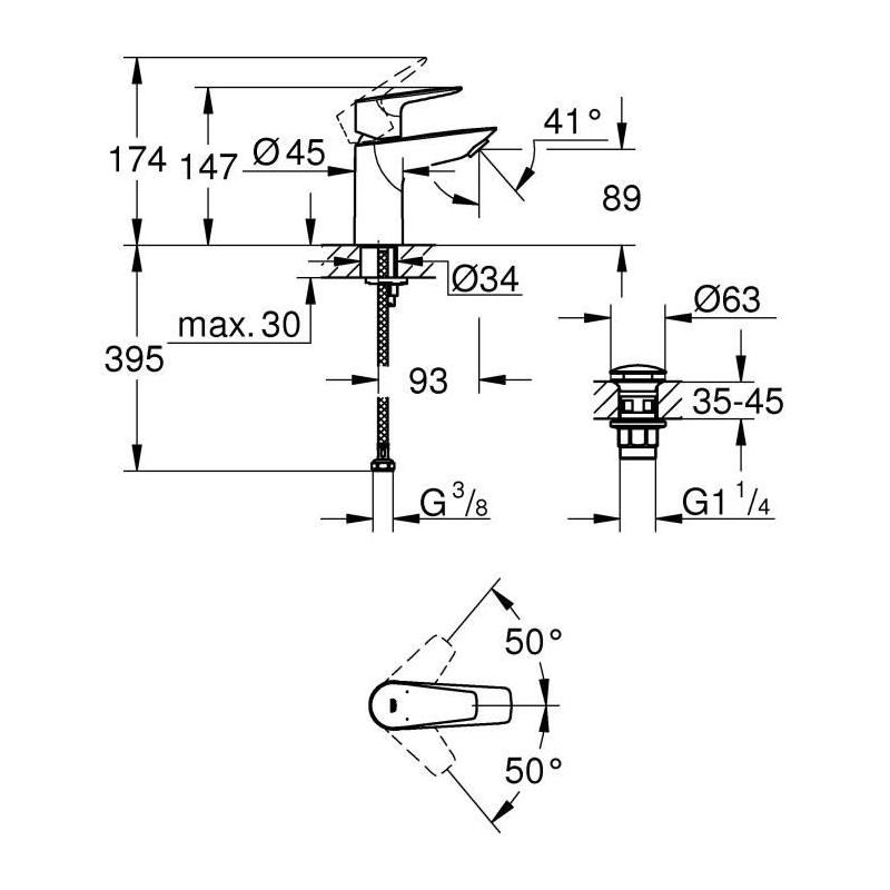 Mitigeur Lavabo GROHE - Design Élégant - Facile à Installer