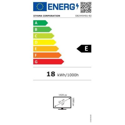 Écran IIYAMA GB2445HSU-B2 - FHD 23,8" IPS 100Hz - Noir