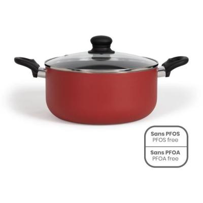 Faitout 24 cm LIVOO - Antiadhésif sans PFOA ni PFOS - Poignées silicone