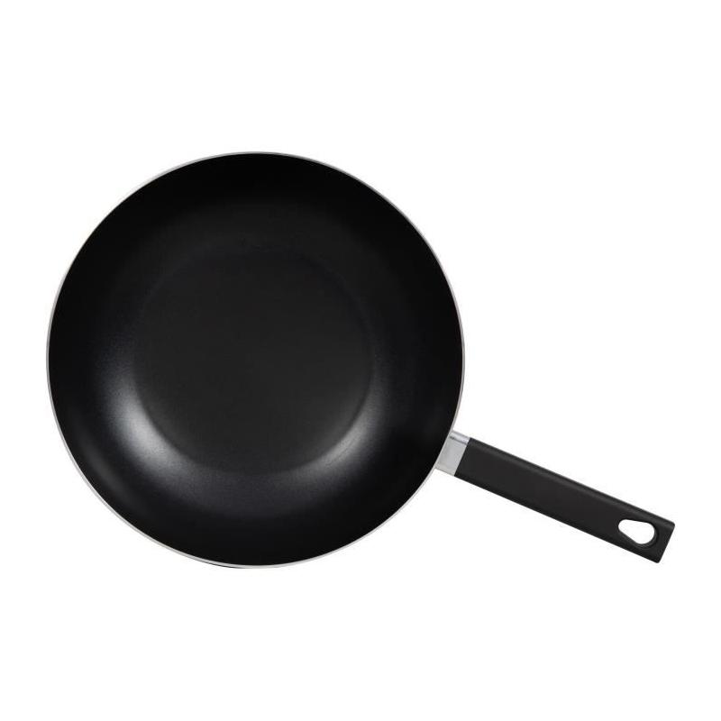 Wok Premier Chef 32 cm - Antiadhésif sans PFOA ni PFOS - Manche silicone