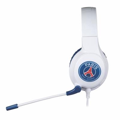 Casque gaming filaire KONIX - Micro 45° - Blanc et bleu