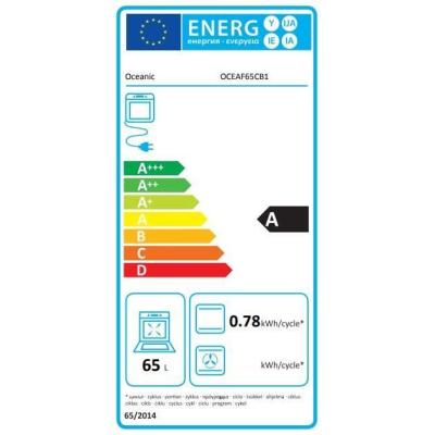Four encastrable catalyse OCEANIC - 65L - Noir - Compact dimensions