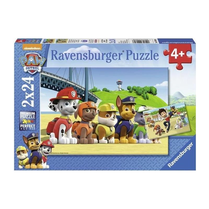 Puzzles Chiens héroiques Pat' Patrouille 2x24 pièces - Pour enfants dès 4 ans