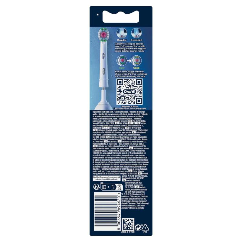 Oral-B 3D White 8 pièce(s) Blanc