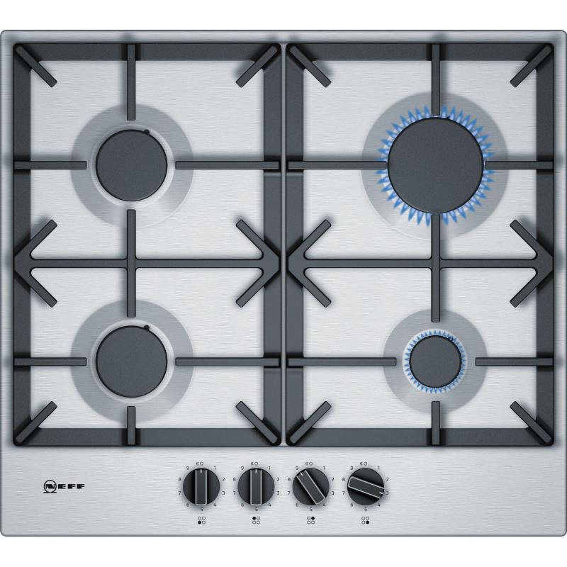 Neff T26DS49N0 plaque Acier inoxydable Intégré 60 cm Gaz 4 zone(s)