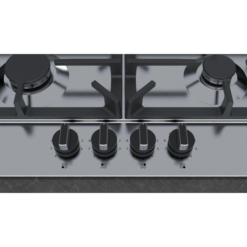 Neff T26DS49N0 plaque Acier inoxydable Intégré 60 cm Gaz 4 zone(s)