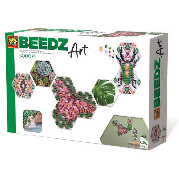 Perles de fusion - SES CREATIVE - BEEDZ Art - Hex Tiles Chevaux