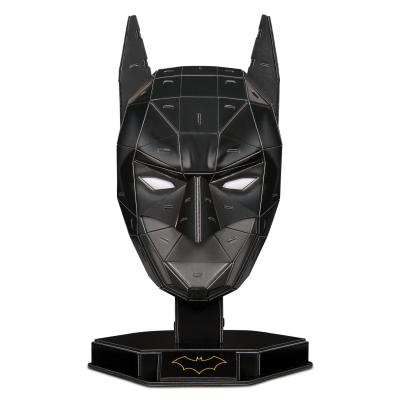 4D BUILD - Puzzle 3D DC Comics - Maquette Batman 90 Pièces - Masque De Batman Inspiré de la Saga - Puzzle Adulte - Jeu de