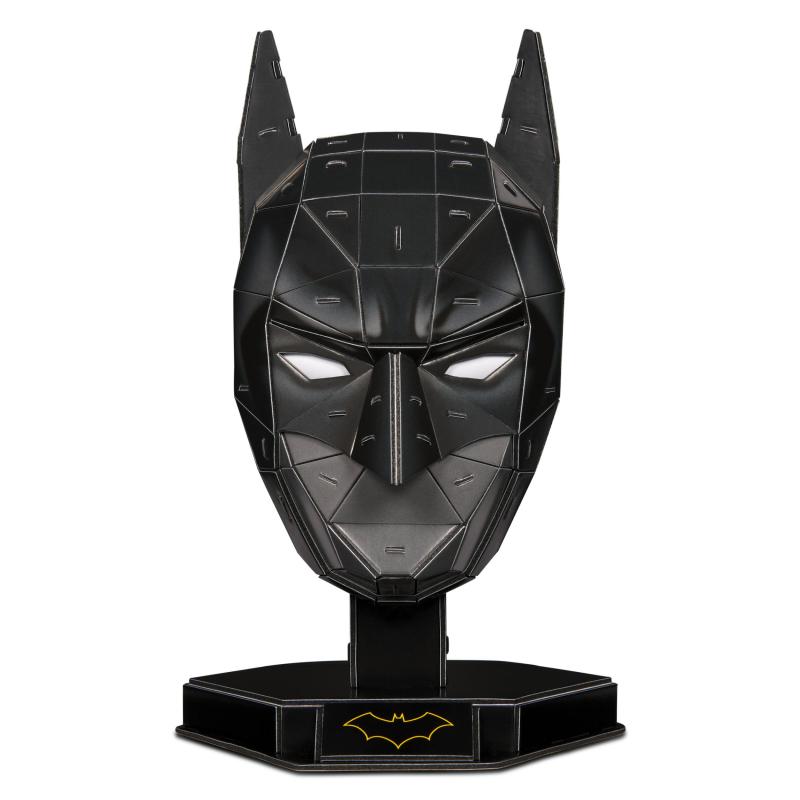 4D BUILD - Puzzle 3D DC Comics - Maquette Batman 90 Pièces - Masque De Batman Inspiré de la Saga - Puzzle Adulte - Jeu de
