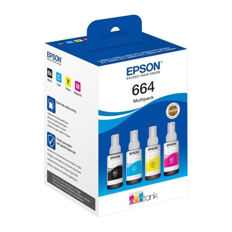 Multipack 4 couleurs EcoTank 664 (C13T664640) - Format compact