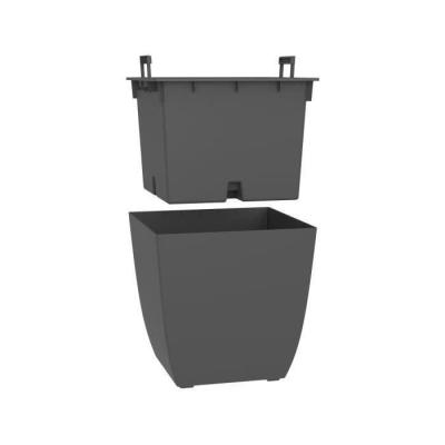 Bac a fleurs DIVA BASALT Gris anthracite 42 L - EDA