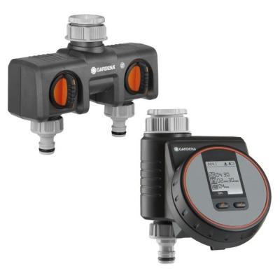 Kit programmateur GARDENA Flex 1890 + Selecteur 2 circuits - Arrosage de jardin
