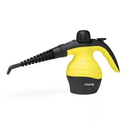 Nettoyeur vapeur à main HKoenig - Puissant 4.2 bars - Capacité 300 ml - Jaune