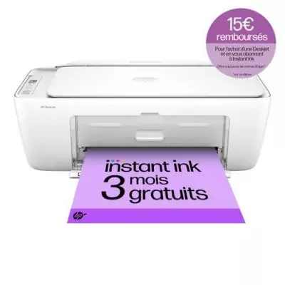 Imprimante HP DeskJet 2810e - Couleur Jet d'encre - HP+