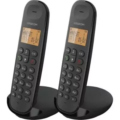 Téléphone sans fil LOGICOM DECT ILOA 250 DUO Noir - Compact et performant