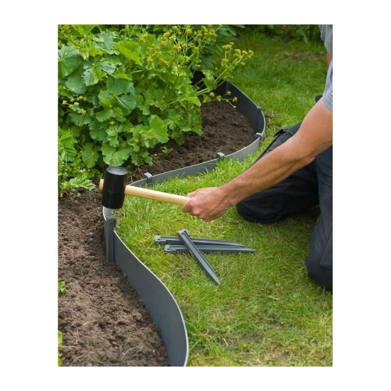 Piquets pour bordures de jardin - Lot de 10 - NATURE