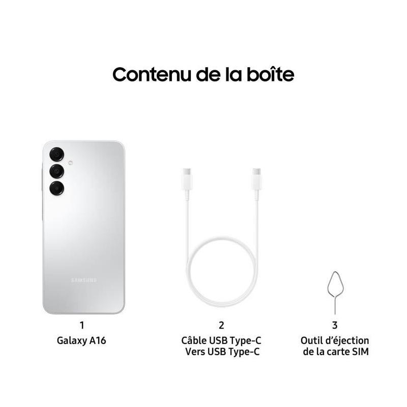 Smartphone SAMSUNG Galaxy A16 128Go Gris