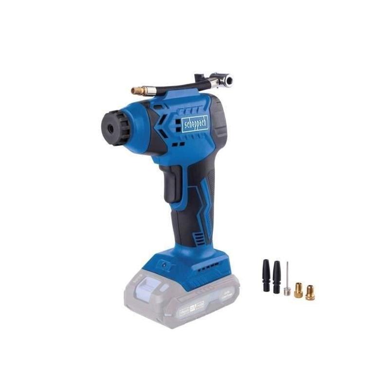 Compresseur sans fil SCHEPPACH 20V IXES - 7 bars - 6 accessoires - Compact