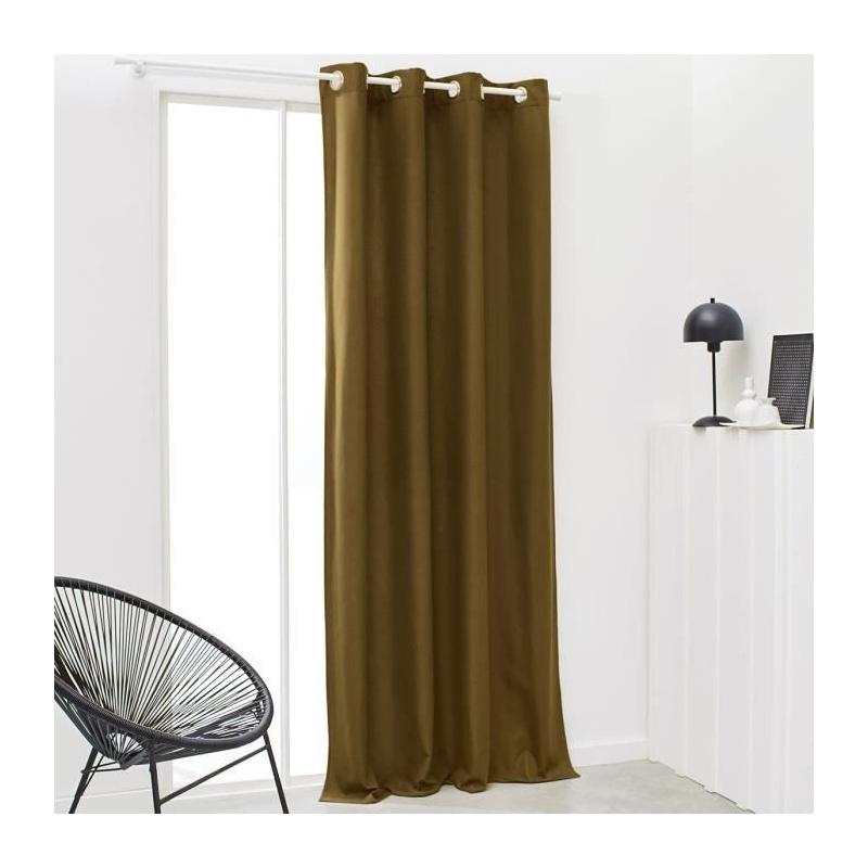 Rideau isolant 140x240 cm uni Bronze - Livraison rapide