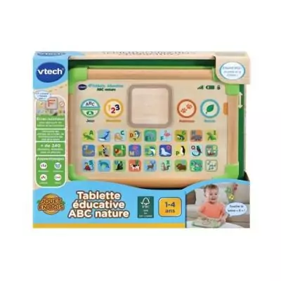 Tablette Éducative ABC Nature - Jouet Bois FSC Tablette Éducative ABC Nature - Jouet Bois FSC