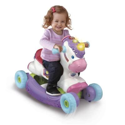 Porteur à Bascule Cléo Ma Licorne Basculo 2en1 - Parlant et Lumineux