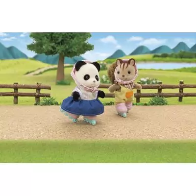 Sylvanian Families La fille panda, son vélo et sa remorque