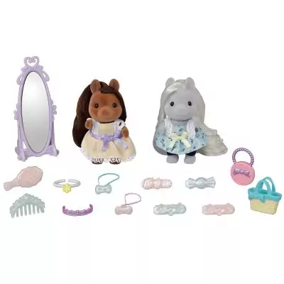 Sylvanian Families Les amies poney et leurs kits de coiffure
