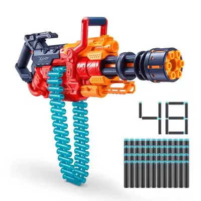 XSHOT Fusil à fléchettes en mousse Crusher Excel (48 fléchettes) ZURU