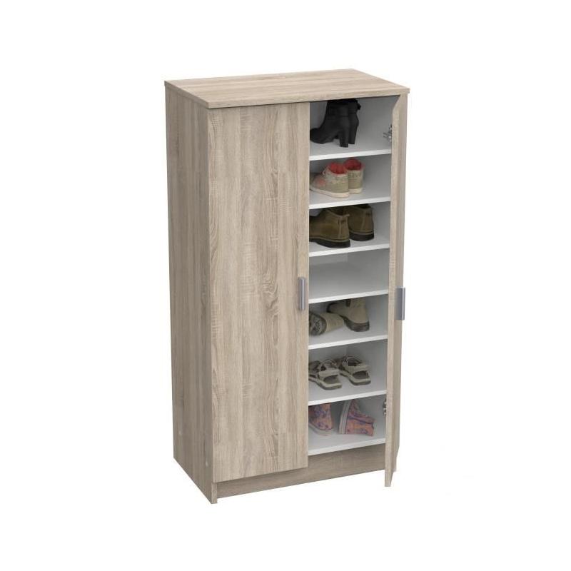 Armoire à Chaussures Moderne Corona - Range-chaussures 55x36h108 cm