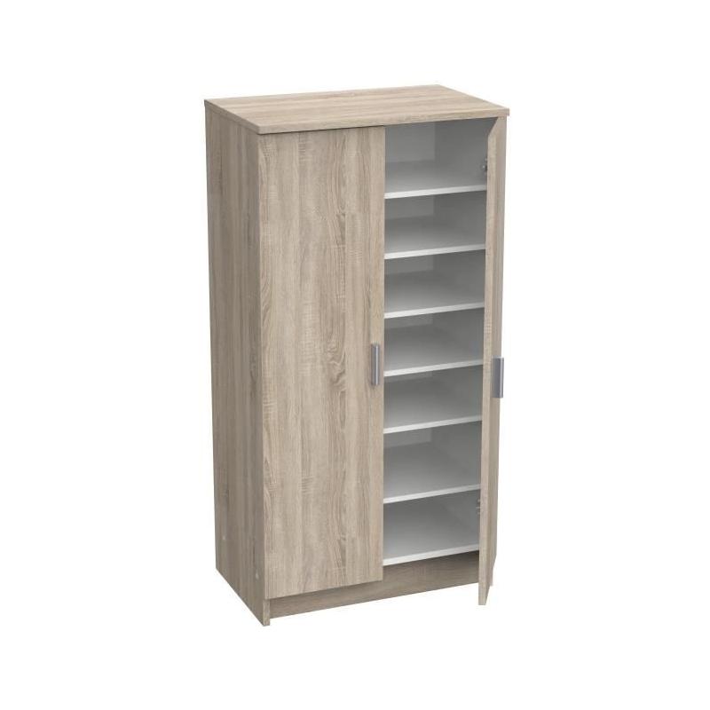 Armoire à Chaussures Moderne Corona - Range-chaussures 55x36h108 cm