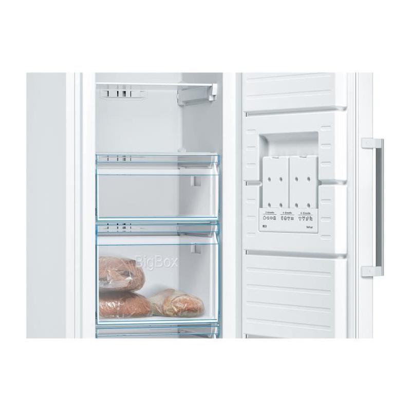 Congélateur armoire Bosch SER4 GSN36CWEP Blanc - Classe E 242L