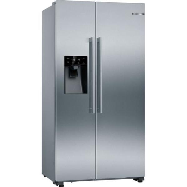 Réfrigérateur américain - BOSCH SER6 - KAD93AIDP - Machine a glaçons - Classe D - 562 L - 178,7 x 90,8 x 70,7 cm - Acier bro