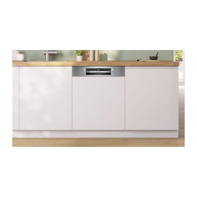 Lave-vaisselle semi-encastrable Bosch 14 couverts - Induction - Classe B