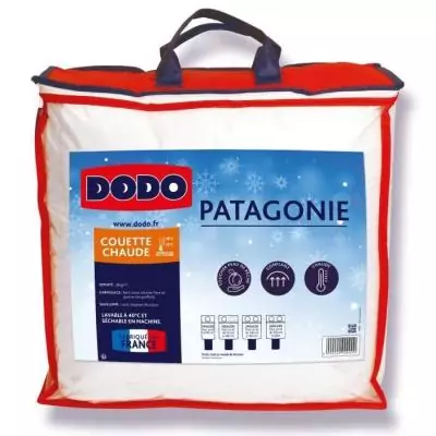 Couette chaude Patagonie blanc - 140x200 cm au top du confort