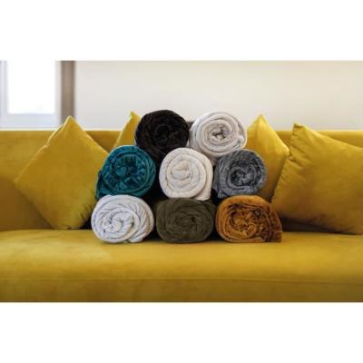 Plaid TOISON D'OR en Microflanelle 130x170cm - Noir