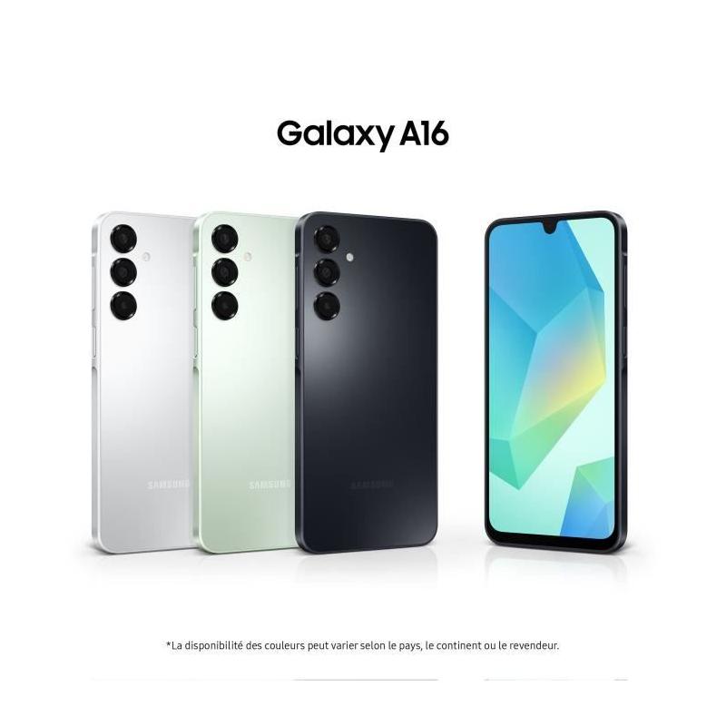 Samsung Galaxy A16 Smartphone 128Go Vert d'eau - Compact et performant