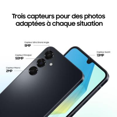 Samsung Galaxy A16 Smartphone 128Go Vert d'eau - Compact et performant