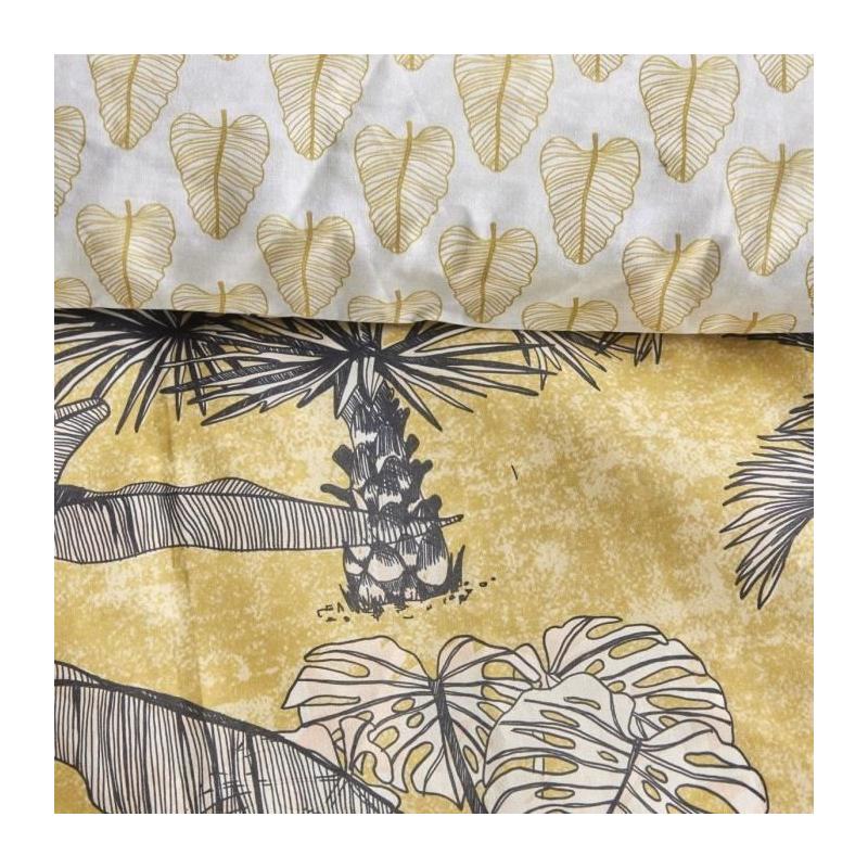 Parure de lit imprimé SUNSHINE jaune 260x240cm - TODAY